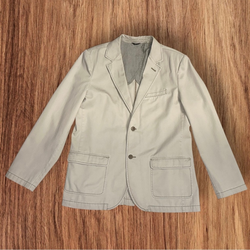 L.L. Bean Men’s Sport Coat Brown Long Sleeve Outdoor Patch Pockets ~ Size 44
